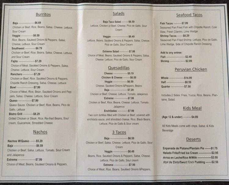 El Quetzelteco - Bristow, VA menu_pic
