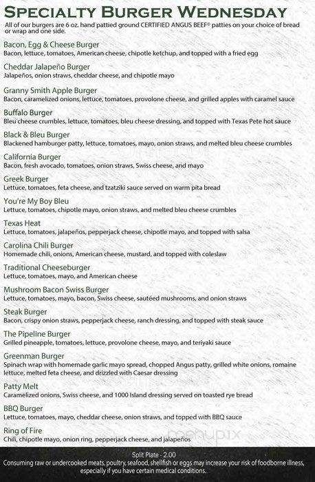 Newt's Burgers - Shelby, NC menu_pic