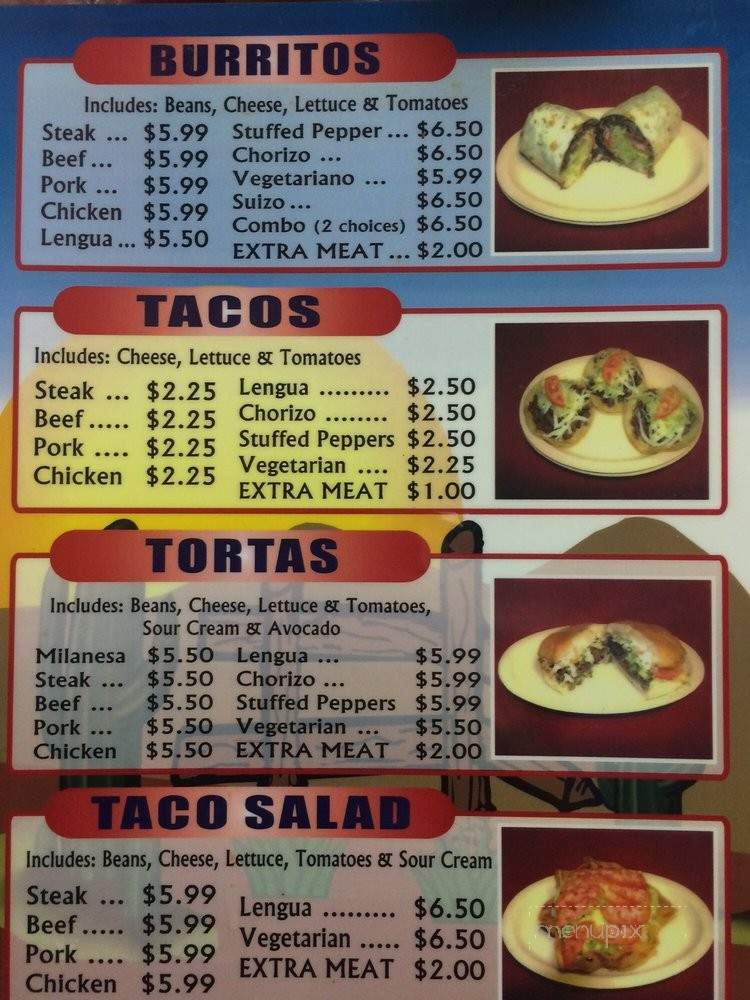 El Gallo Tapatio - Palos Park, IL menu_pic