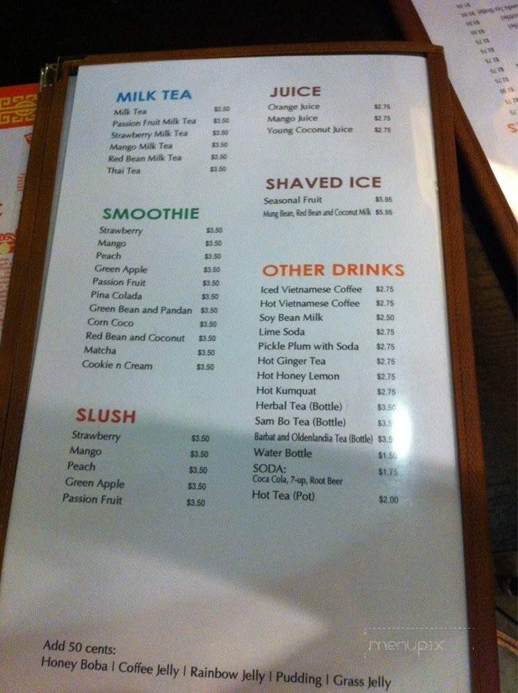 Noodle Station - Westminster, CA menu_pic