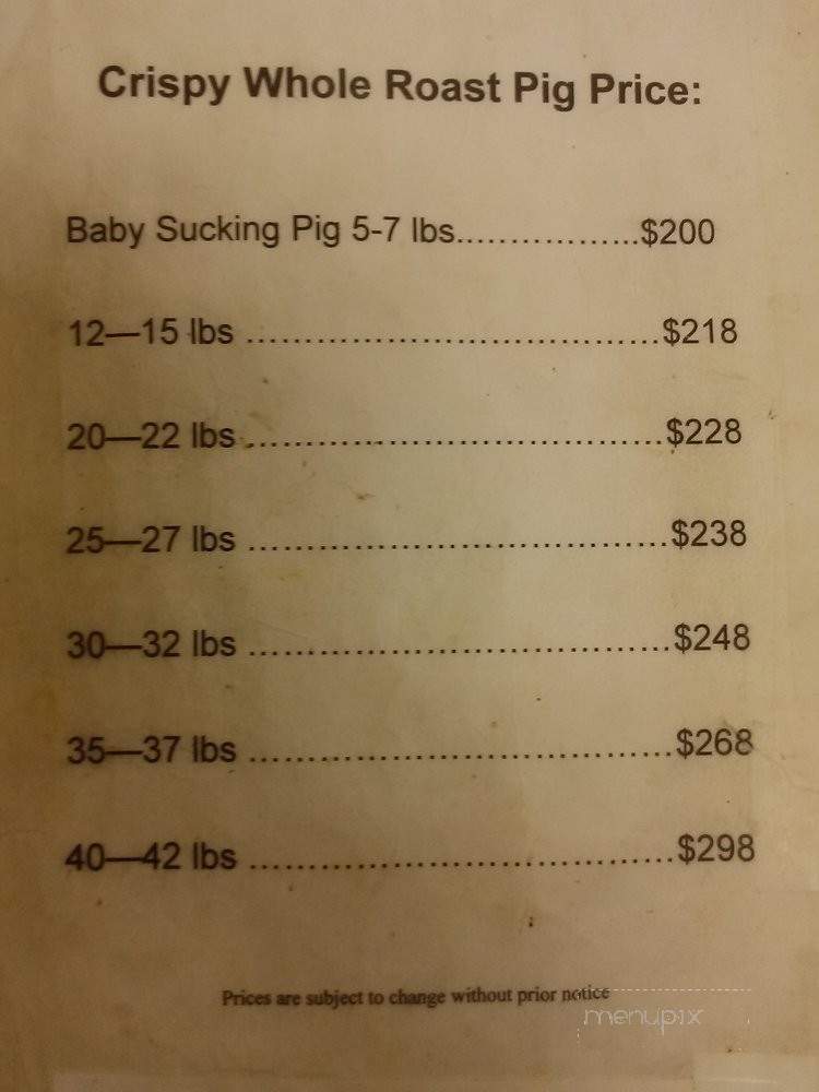 New Duong Son BBQ - Westminster, CA menu_pic