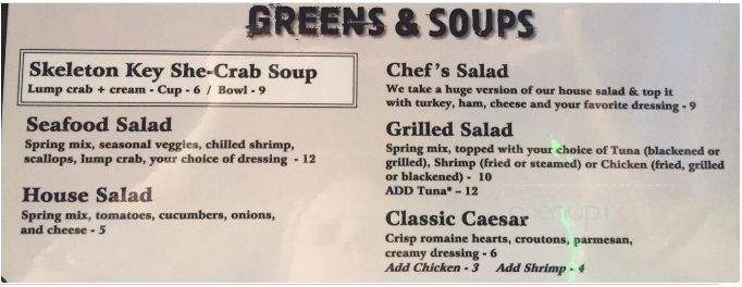 Skeleton Key Bar and Grille - Chesapeake, VA menu_pic