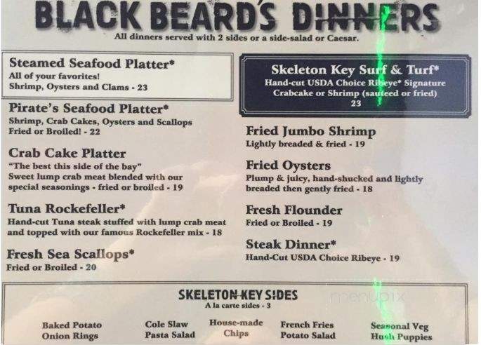 Skeleton Key Bar and Grille - Chesapeake, VA menu_pic
