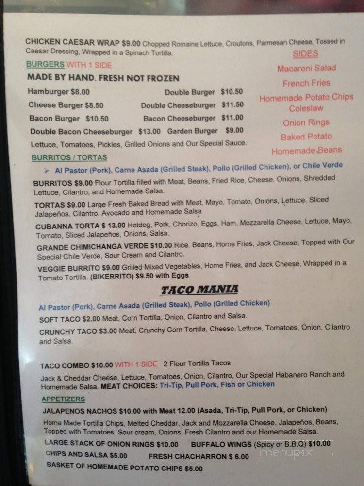 AJ's Kitchen - Atascadero, CA menu_pic