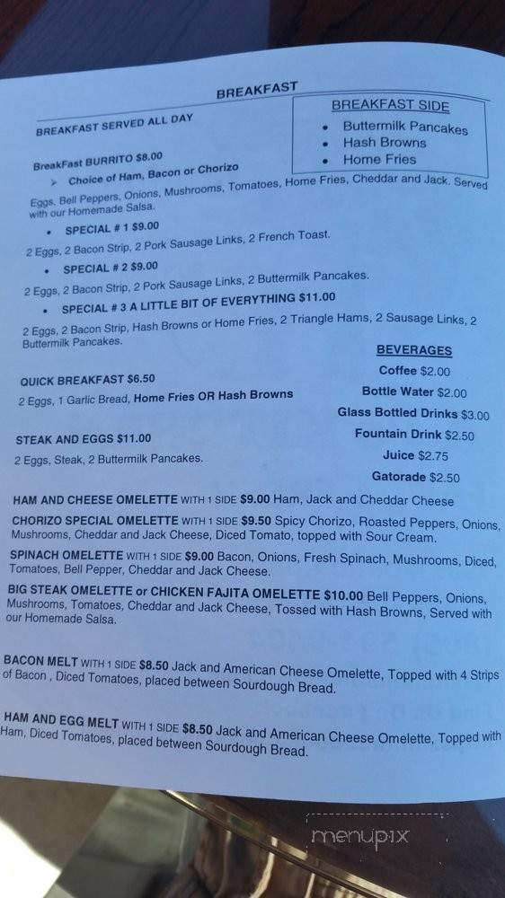 AJ's Kitchen - Atascadero, CA menu_pic