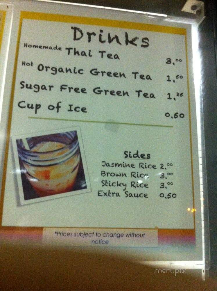 Junjira Fresh Thai Kitchen - Captain Cook, HI menu_pic