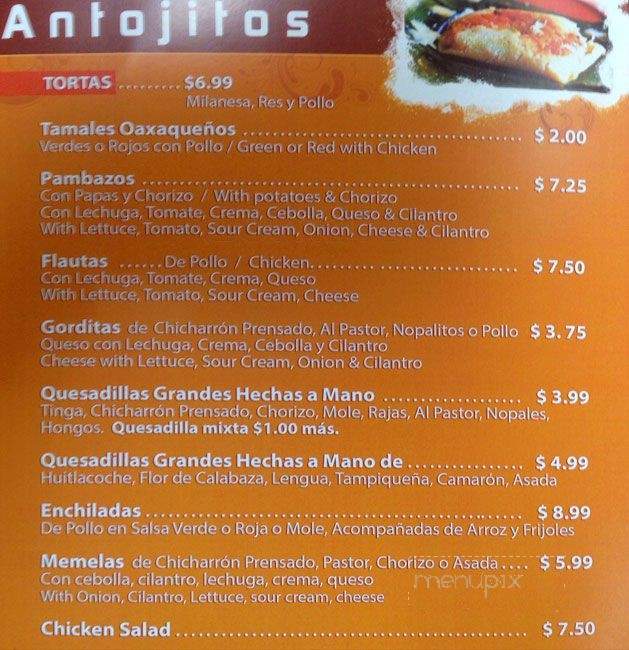 Los Tamales Oaxaquenos - Des Plaines, IL menu_pic