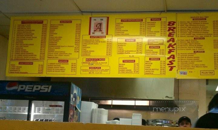 Antonios Mexican Food - San Diego, CA menu_pic
