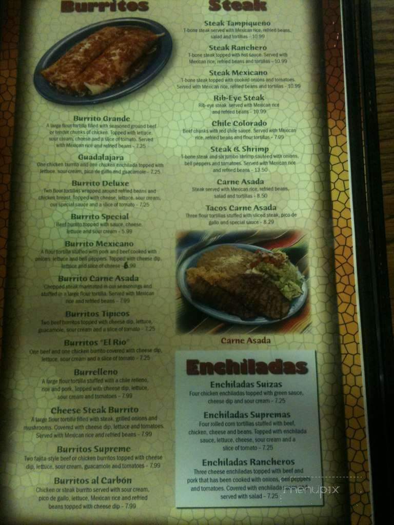El Rio Grande - Berea, KY menu_pic