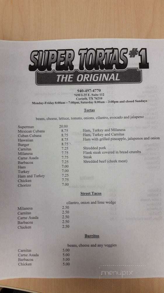 /250106025/Super-Tortas-1-Corinth-TX - Corinth, TX