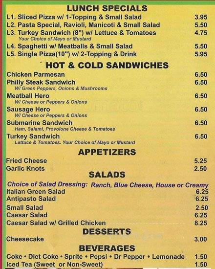 Gino's - Coppell, TX menu_pic