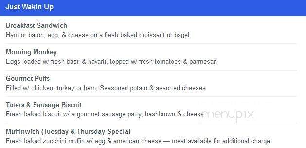The Peak Cafe - Seattle, WA menu_pic