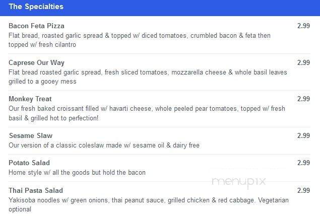 The Peak Cafe - Seattle, WA menu_pic