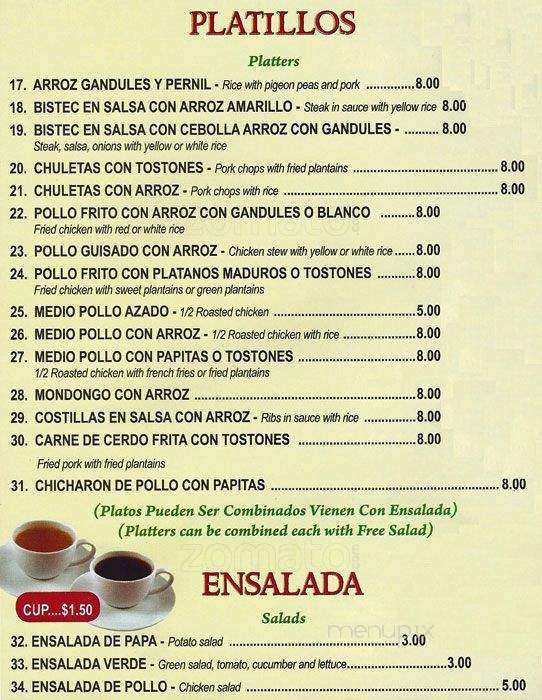 El Provocon - Philadelphia, PA menu_pic