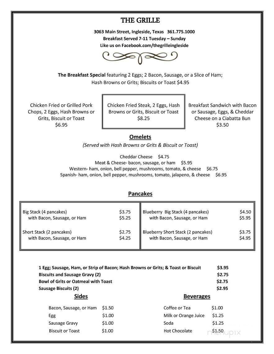 Green Door Bar - Park Hall, MD menu_pic