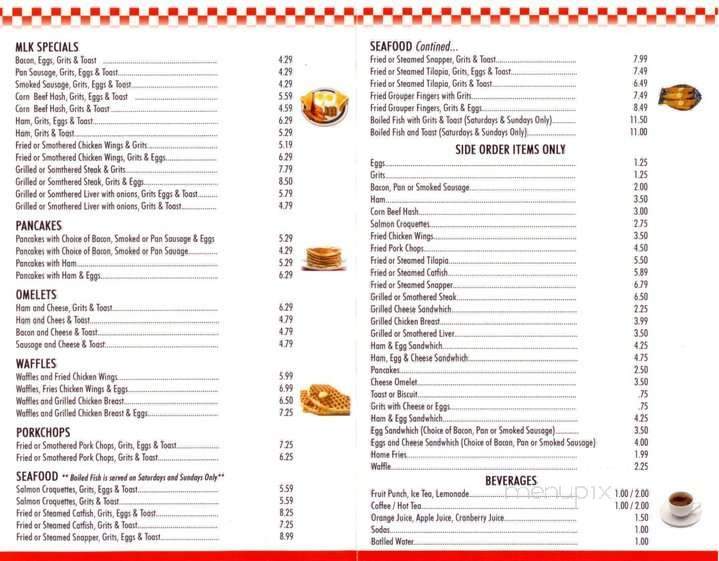 MLK Restaurant - Miami, FL menu_pic