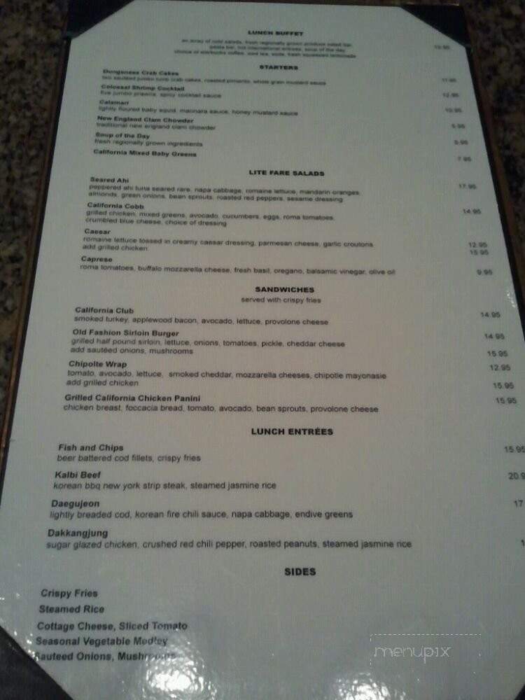Brasserie - Los Angeles, CA menu_pic