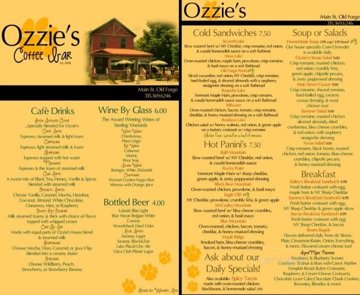 /250958783/Ozzies-Coffee-Bar-Old-Forge-NY - Old Forge, NY