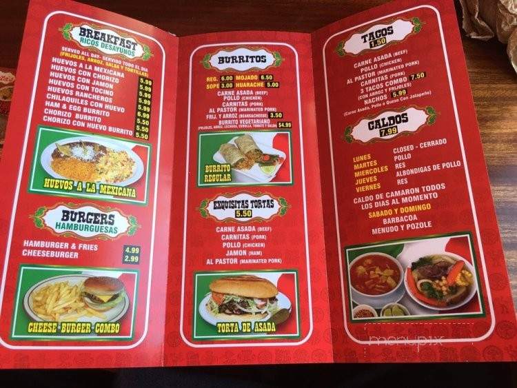 Martita's Mexican Restaurant - Los Angeles, CA menu_pic
