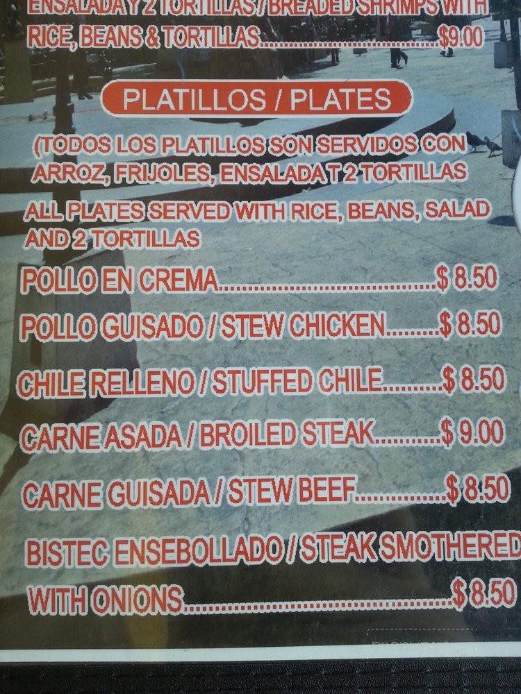 El Buen Sabor Pupusas - Lynwood, CA menu_pic