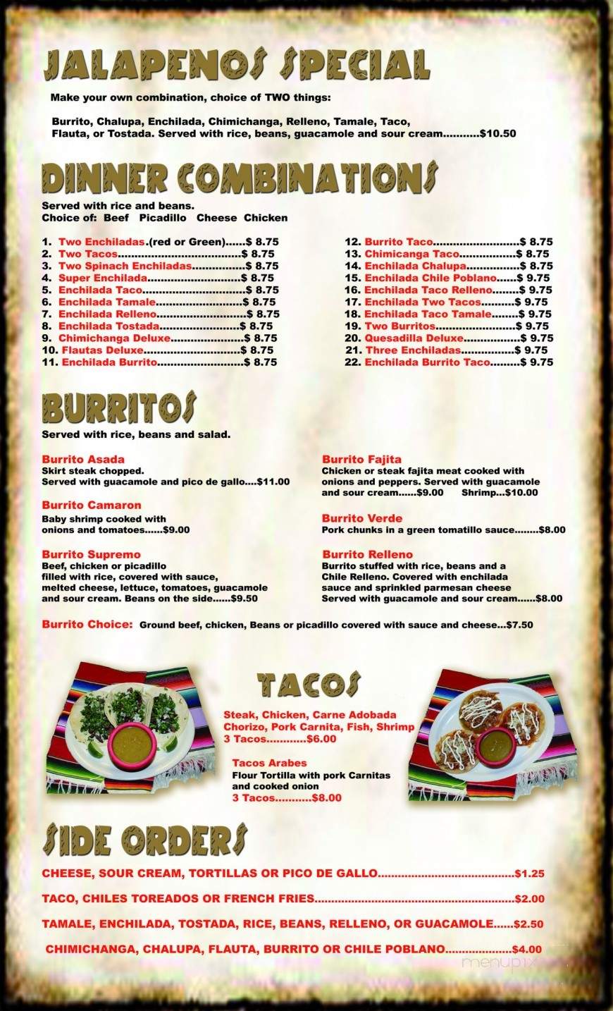 Jalapenos - St. Cloud, FL menu_pic