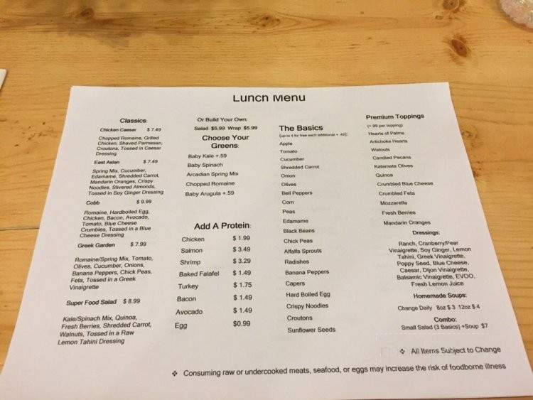 Crisp - Lynchburg, VA menu_pic