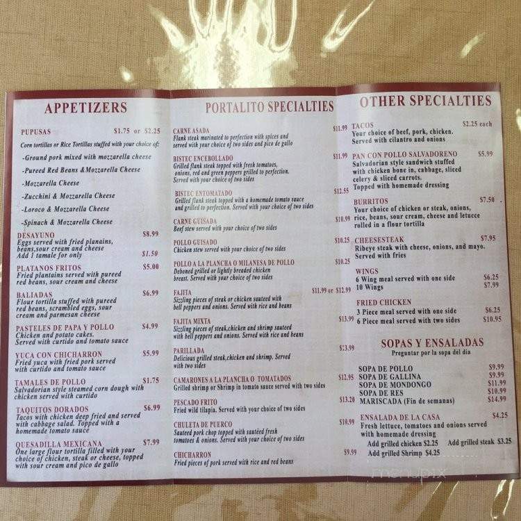 Pollo Rickys - Annapolis, MD menu_pic