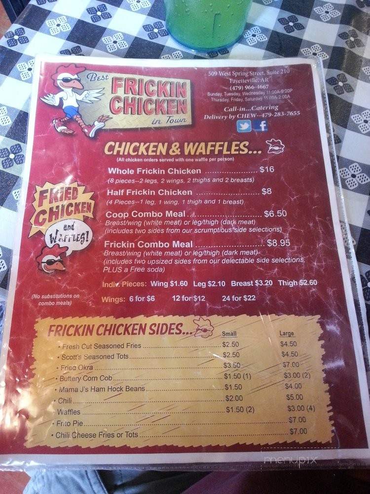 Frickin Chicken - Fayetteville, AR menu_pic