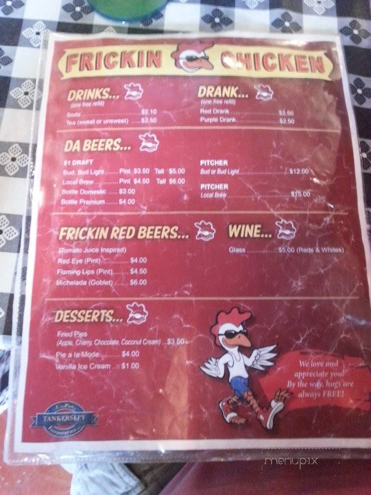 Frickin Chicken - Fayetteville, AR menu_pic