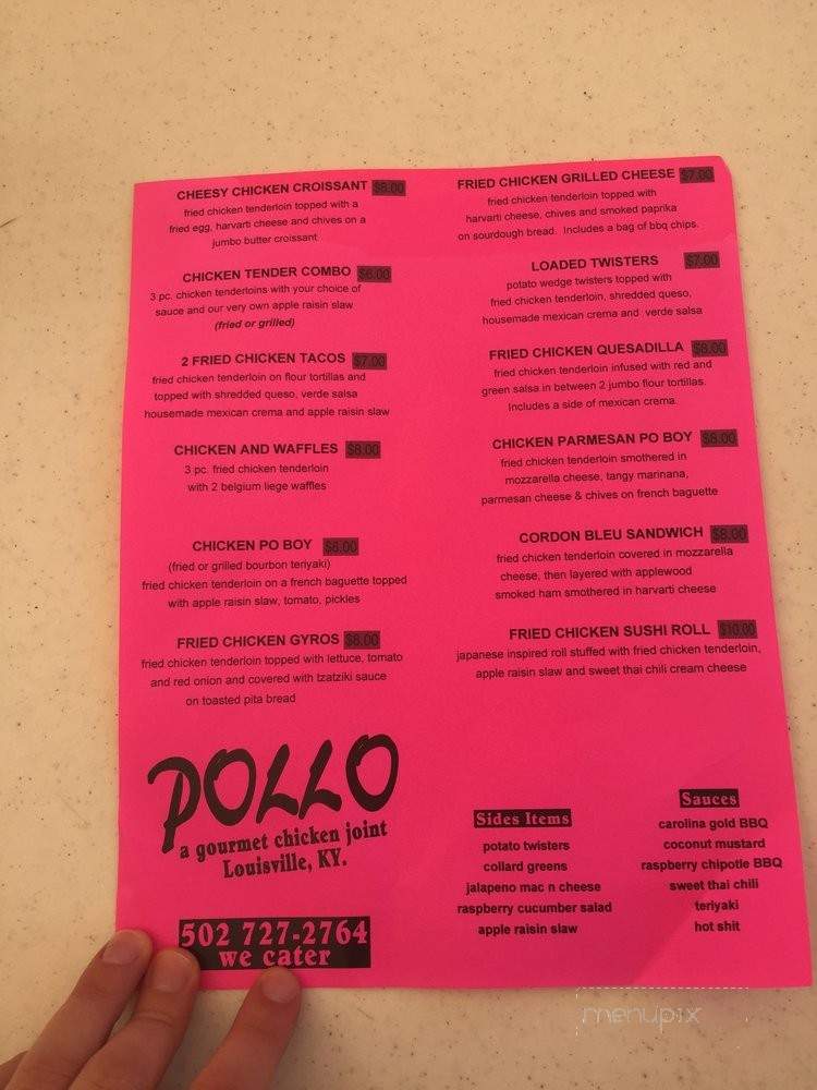 POLLO - Louisville, KY menu_pic