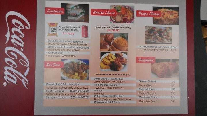 El Rincon Criollo - Worcester, MA menu_pic
