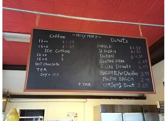 The Holy Moly Donut - Strasburg, VA menu_pic