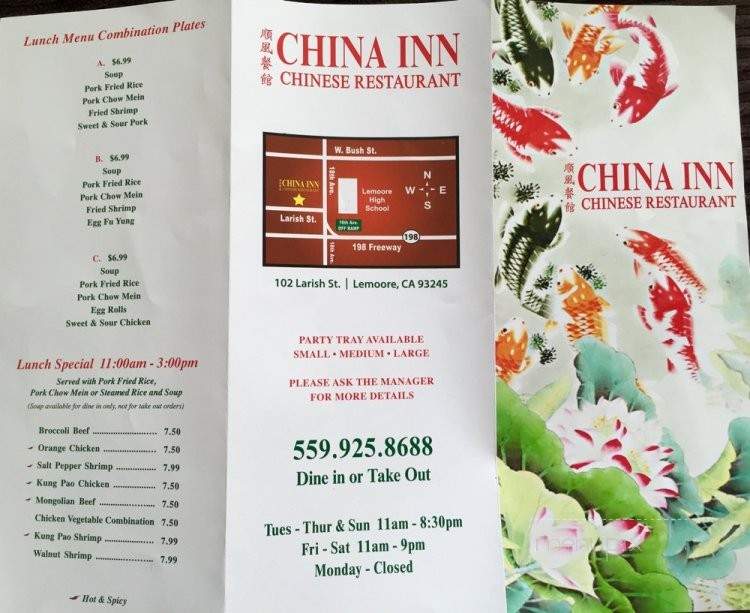 /250266523/China-Inn-Menu-Lemoore-CA - Lemoore, CA