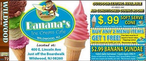 /250446477/Bananas-Ice-Cream-Cafe-Wildwood-NJ - Wildwood, NJ