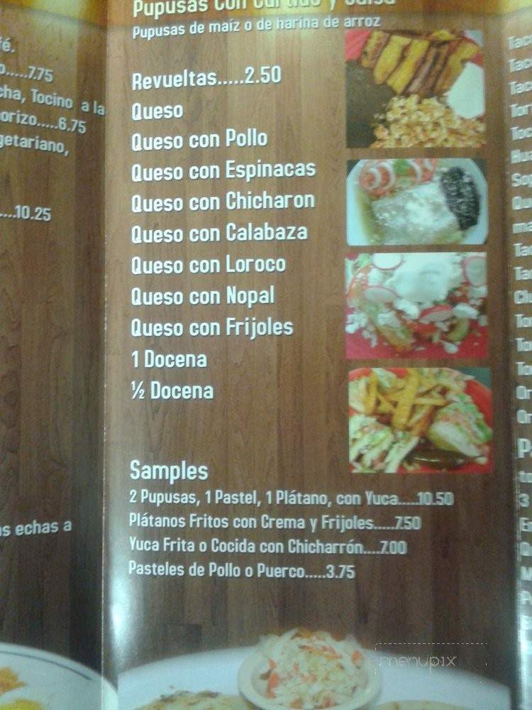 Pupusas Y Mas - Covina, CA menu_pic