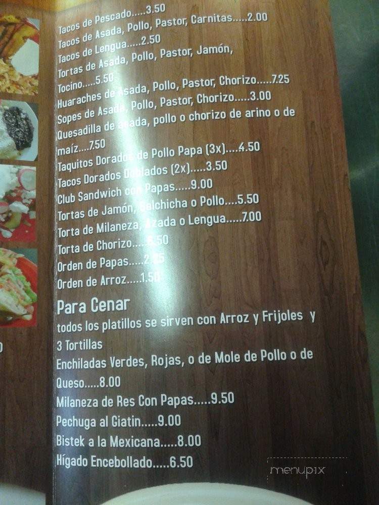 Pupusas Y Mas - Covina, CA menu_pic