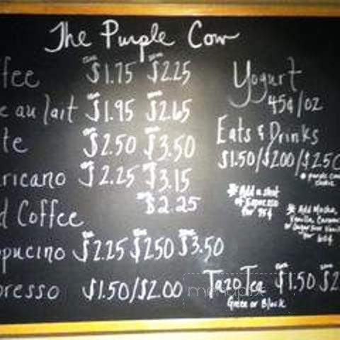 The Purple Cow - Augusta, GA menu_pic