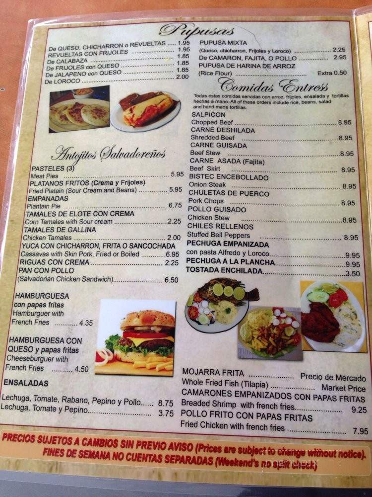 El Papaturro - Houston, TX menu_pic