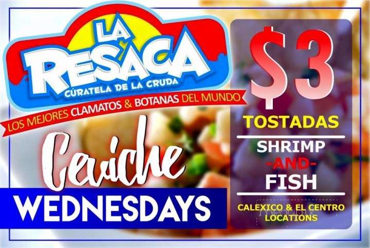 La Resaca - Calexico, CA menu_pic