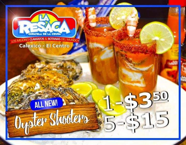 La Resaca - Calexico, CA menu_pic