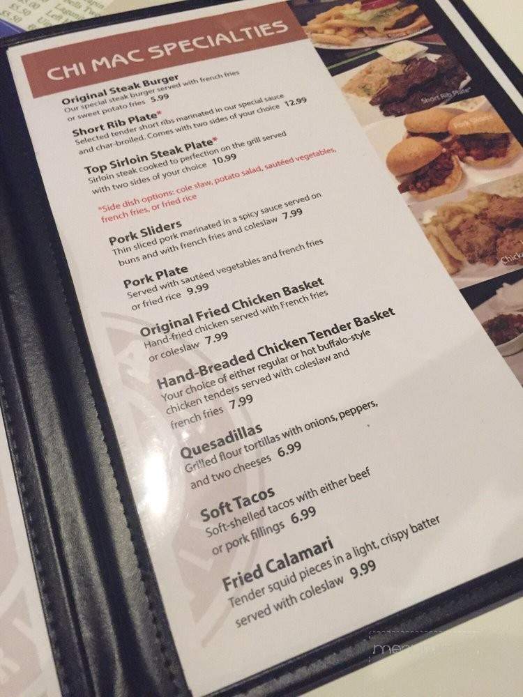 Chi Mac Bar & Grill - Duluth, GA menu_pic