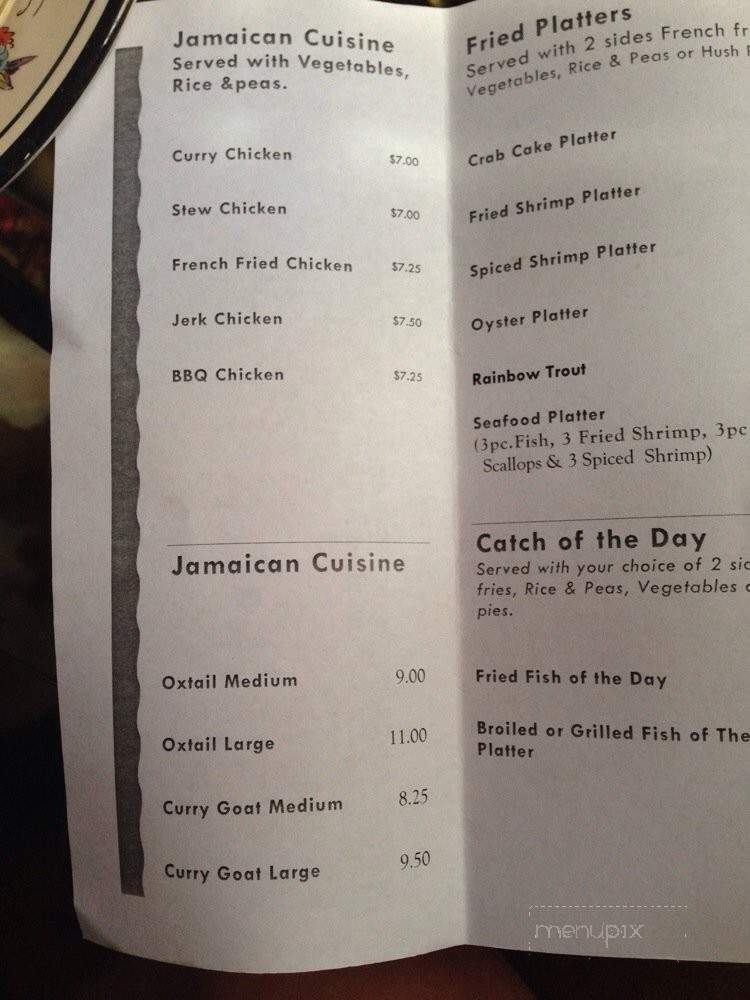 Caribbean Seafood and Jamaican Jerk House - Richmond, VA menu_pic