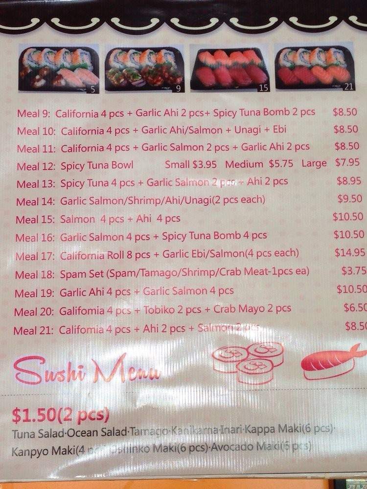 Jay's Bakery & Sushi - Kaneohe, HI menu_pic
