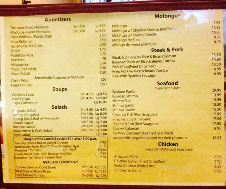 San Juan Restaurant - New City, NY menu_pic