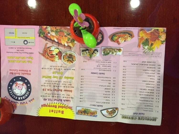Ichiban Hibachi Chinese and Sushi Buffet - Panama City Beach, FL menu_pic