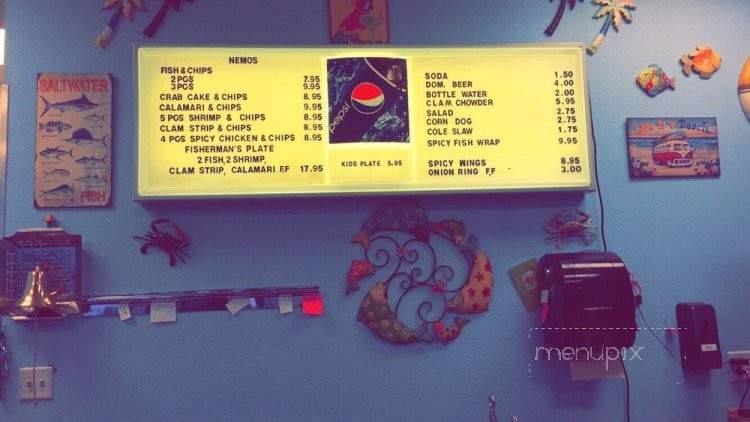 Nemo's Fish & Chips - Page, AZ menu_pic