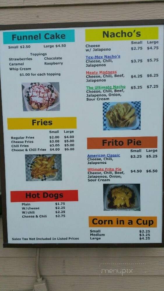 MTA Shaved Ice - Garland, TX menu_pic