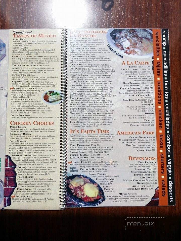 Loco Burrito - Alpena, MI menu_pic