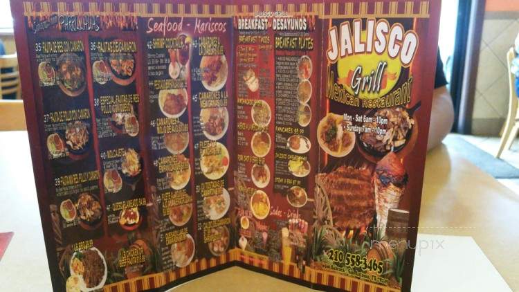 El Jalisco Grill Mexican Taqueria - San Antonio, TX menu_pic