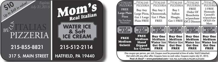 Mom's Italian Water Ice - Hatfield, PA menu_pic